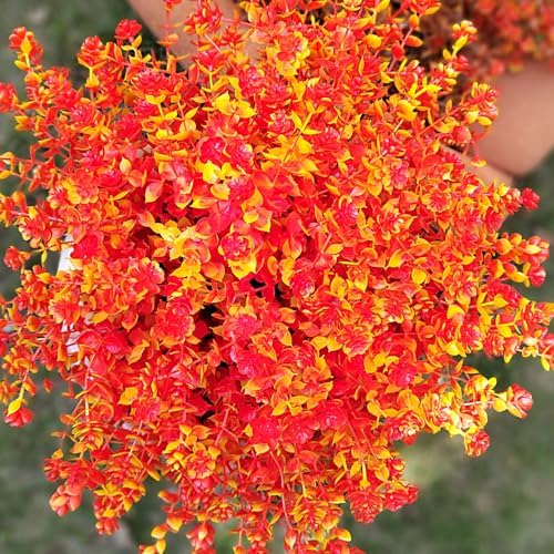 Grunyia Fall Artificial Flowers 12 Bundles UV Resistant