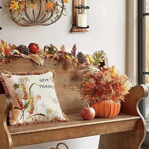 NT NIETING 2PCS Artificial Maple Bushes for Fall Decor
